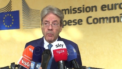 Scene from Coronavirus, Gentiloni: "Non ci sono pause estive per nostre economie"