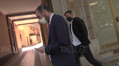 Scene from L'Inter festeggia lo scudetto in un locale a Milano