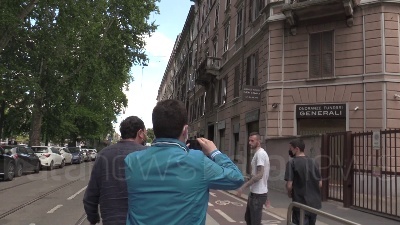 Scene from L'Inter festeggia lo scudetto in un locale a Milano