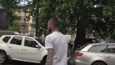 Scene from L'Inter festeggia lo scudetto in un locale a Milano
