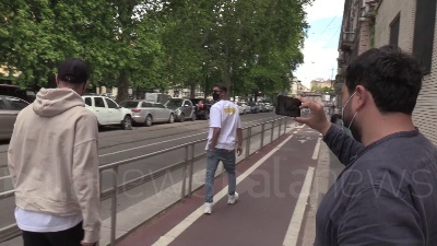 Scene from L'Inter festeggia lo scudetto in un locale a Milano