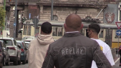 Scene from L'Inter festeggia lo scudetto in un locale a Milano