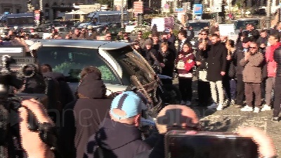Scene from Mihajlovic, in tanti per l'ultimo saluto all'allenatore ed ex giocatore serbo