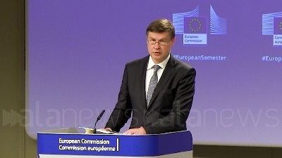 Scene from Ue, Dombrovskis: "Stop Patto di Stabilità 2023"