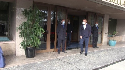Scene from Violenza donne: "panchina rossa"  in sede giunta Regione Lazio