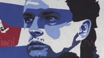 Scene from Roberto Baggio, a Milano spunta un murales dedicato al 'Divin Codino'