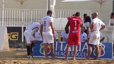 Scene from Beach soccer, la tappa International in Sicilia va alla Francia