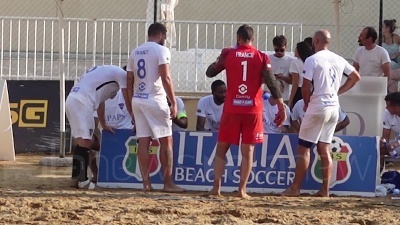 Scene from Beach soccer, la tappa International in Sicilia va alla Francia