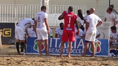 Scene from Beach soccer, la tappa International in Sicilia va alla Francia