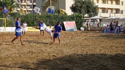 Scene from Beach soccer, la tappa International in Sicilia va alla Francia