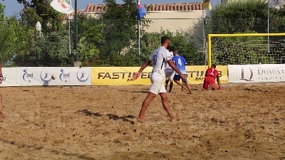 Scene from Beach soccer, la tappa International in Sicilia va alla Francia