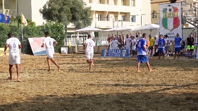 Scene from Beach soccer, la tappa International in Sicilia va alla Francia