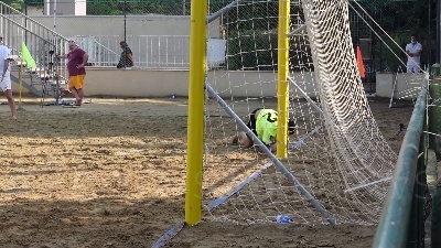 Scene from Beach soccer, la tappa International in Sicilia va alla Francia