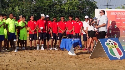 Scene from Beach soccer, la tappa International in Sicilia va alla Francia