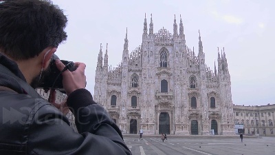 Scene from Lockdown a Milano, la città torna deserta