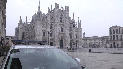 Scene from Lockdown a Milano, la città torna deserta