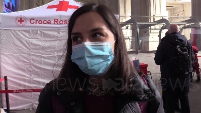 Scene from Milano, partito il primo treno 'Covid-free' per Roma: "Viaggiamo in sicurezza"