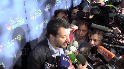Scene from Festival del Lavoro, frecciata di Salvini ai ministri assenti