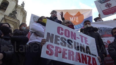 Scene from Mondo dell'ospitalità in protesta a Roma: "Non abbiamo certezze"