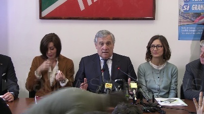 Scene from Tajani: "Governo in Parlamento per Guaidò presidente del Venezuela"