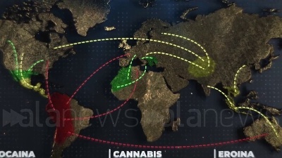 Scene from Antidroga, sequestrate 91 tonnellate di stupefacenti nel 2021