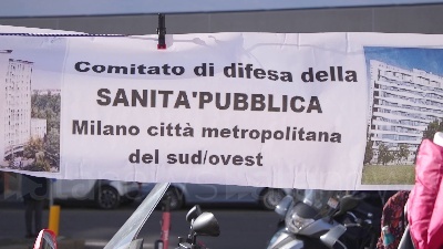Scene from Milano, presidio sotto Assolombarda contro le morti sul lavoro