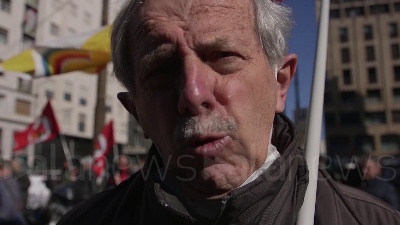 Scene from Milano, presidio sotto Assolombarda contro le morti sul lavoro