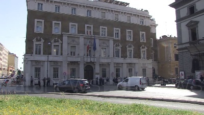 Scene from Mattarella arriva al Csm