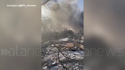 Scene from Kiev, raid russo su una scuola a Mykolaiv