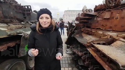 Scene from Ucraina, per le strade e le piazze di Kiev a un anno dallo scoppio della guerra - FOOTAGE