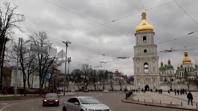 Scene from Ucraina, per le strade e le piazze di Kiev a un anno dallo scoppio della guerra - FOOTAGE