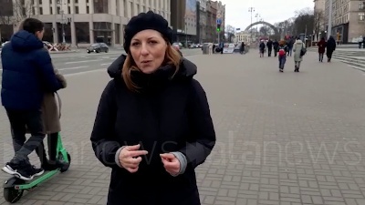 Scene from Ucraina, per le strade e le piazze di Kiev a un anno dallo scoppio della guerra - FOOTAGE