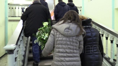 Scene from Giornata della Memoria: Pd metropolitano posa fiori in Rotonda San Vittore