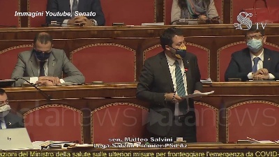 Scene from Covid, Salvini: "Vaccino cinese? Prima contagiano il mondo poi fanno business"