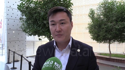 Scene from Expo Dubai 2020, intervista al Commissario Generale del padiglione del Kazakhstan
