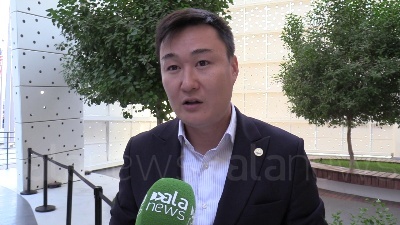 Scene from Expo Dubai 2020, intervista al Commissario Generale del padiglione del Kazakhstan