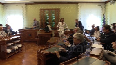 Scene from Forza Italia si riunisce in Senato