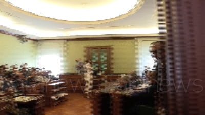 Scene from Forza Italia si riunisce in Senato