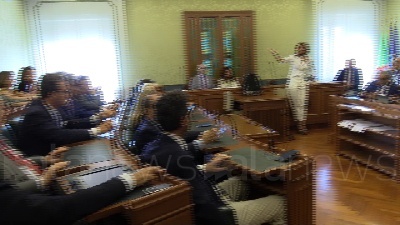Scene from Forza Italia si riunisce in Senato
