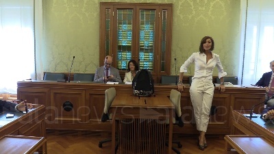 Scene from Forza Italia si riunisce in Senato