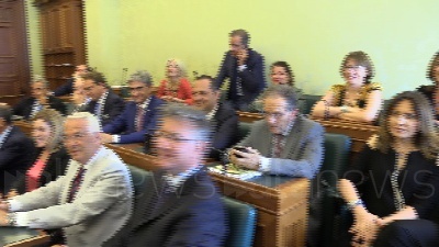 Scene from Forza Italia si riunisce in Senato