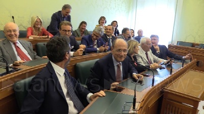 Scene from Forza Italia si riunisce in Senato
