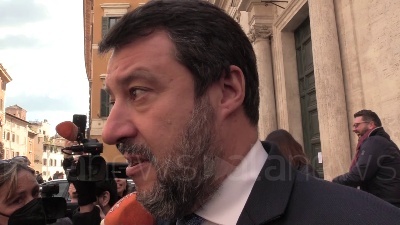 Scene from Ucraina, Salvini: "Draghi ci ha convinto? La Lega ha votato compatta"