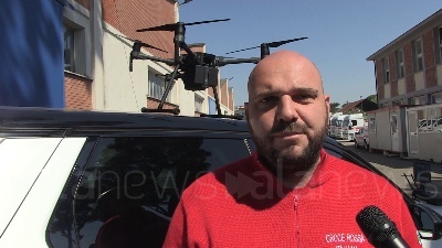 Scene from Una flotta di droni della Croce Rossa Italiana per affrontare l'emergenza