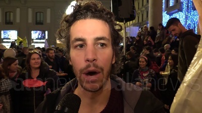 Scene from Sardine, Mattia Santori: ‘'La Lega finge di voler dialogare con noi'