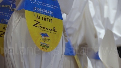Scene from Pasqua, a Torino le uova che aiutano popolo ucraino: "50% ricavato per emergenza"