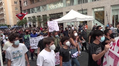 Scene from Salvini a Napoli, corteo lo contesta