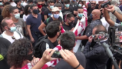 Scene from Salvini a Napoli, corteo lo contesta