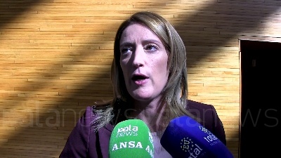 Scene from Governo, Metsola: "Esecutivo Meloni? Vedremo quando il presidente Mattarella darà l'incarico"