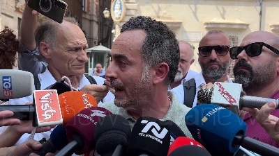Scene from Ex Ilva, De Palma (Fiom): "Sciopero di 8 ore, no ad azioni unilaterali"